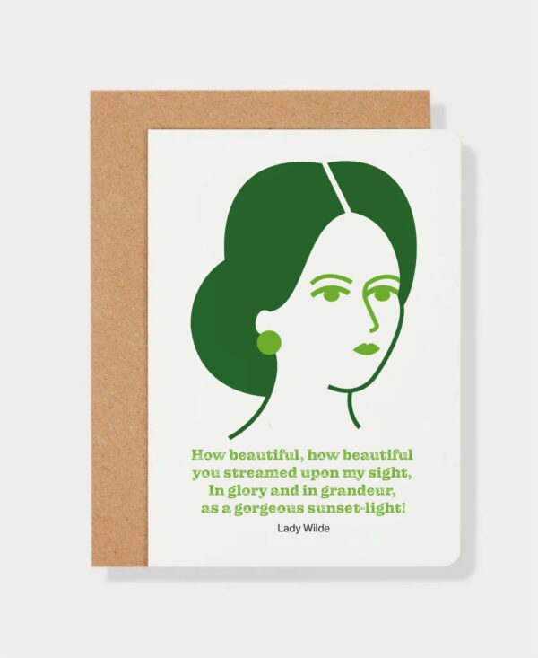 Lady Wilde Greeting Card
