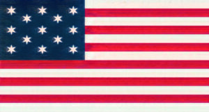 American Flag with 13 stars c.1790