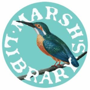 Kingfisher on spearmint background. Magnet & lapel design