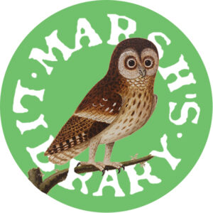 Brown Owl on green background. Magnet & lapel design