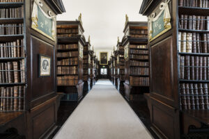The original bookcases in Marsh's Library