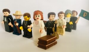 Irish Writer minifigures to be found during Culture date with D8 festival