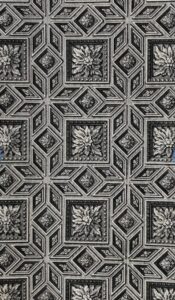 Ornate ceiling design using regular polygons